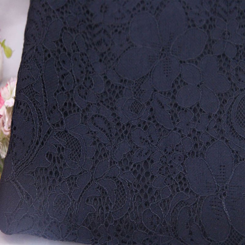 Lace Fabric Dress Eyelash Nylon for Women's Wear Wholesale Supplier 15